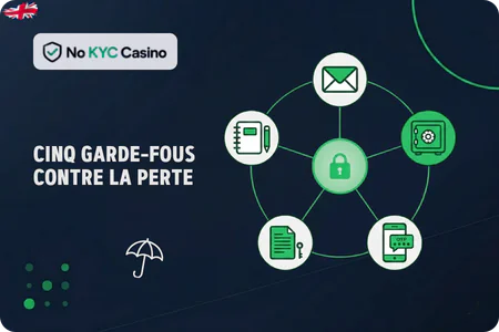 Garde-fous de récupération de compte dans les casinos No KYC