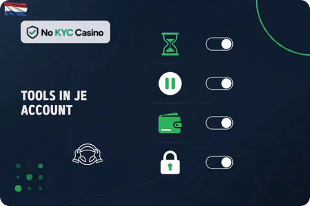 Tools voor verantwoord spelen bij No KYC Casino's